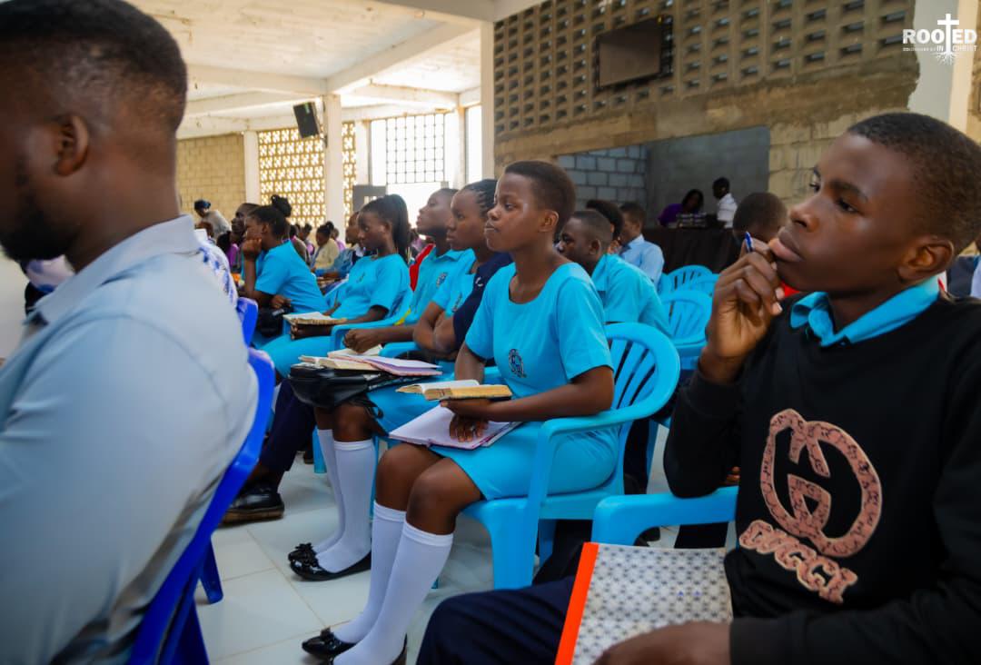 Bible Union students seated with notebooks and Bibles